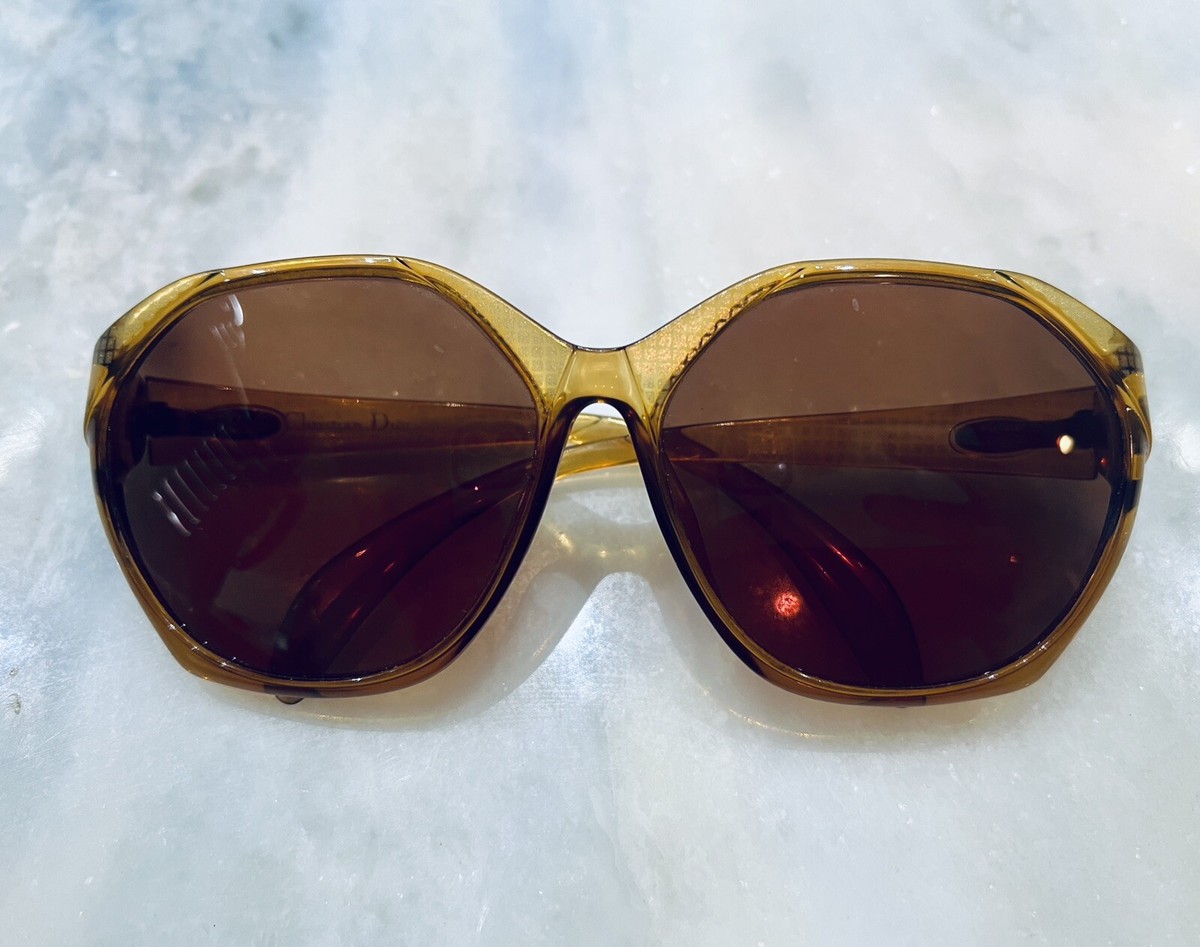 VINTAGE Christian Dior Sunglasses Amber Frame/Lenses Made in Germany Vintage 1970 main image 4