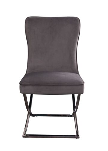 Marble 130, 160, 180 cm Dining Table with 6 Velvet Chairs Black Cream Grey White - Picture 58 of 64