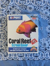 Coral Reef Screen Saver PC BIG Box 1995 Expert Software Win95/3.1 NEW In box vtg