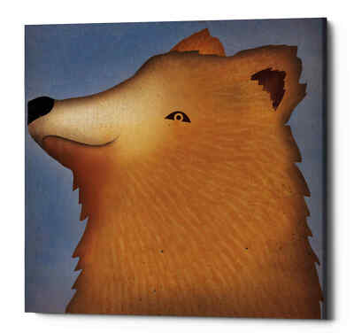 Epic Graffiti 'Brown Bear Wow' by Ryan Fowler, Giclee Canvas Wall Art