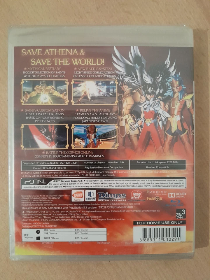 Saint Seiya: Brave Soldiers | PlayStation PS3, Asian English | New Sealed (Tear) - Image 2 of 4