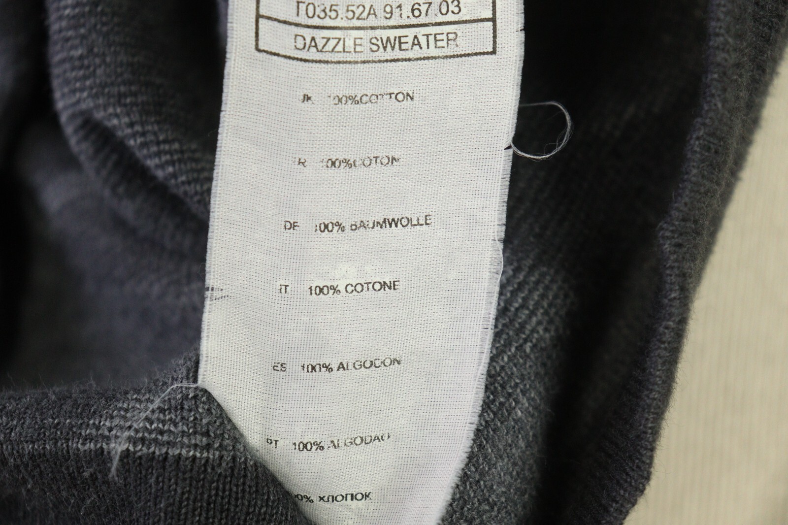 Edwin Gray Crew Neck Diamond Pattern Relaxed Swea… - image 20