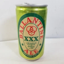 Vintage Ballentine Ale XXX Beer 12 oz Beer Aluminum Can Empty 1980s Collectable