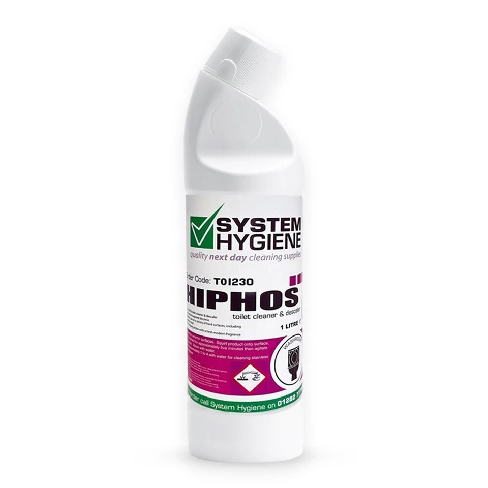 System Hygiene HiPhos Acidic Toilet Cleaner 1ltr urinals descale stainless steel