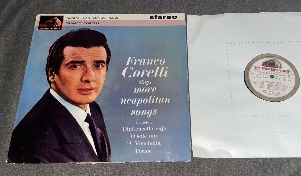 UK ASD 326 ed1 WHITE/GOLD Franco Corelli, tenor, Ferraris: More