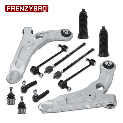 12Pc Front Lower Control Arms Sway Bar Links Kit for 2014-2018 Jeep Cherokee AWD