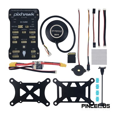 Pixhawk 2.4.8 32Bit Flight Control +Shock Absorber +GPS + Brackets +Power Module