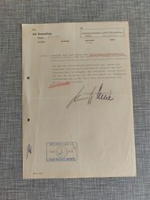 Schreiben Dresdner Bank Mit Stempel Und Unterschriften 60er Jahre Top