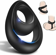 Reusable Ball-Scrotum-Stretcher-Ring-Penis Enhancer Delay Ejaculation for MALE
