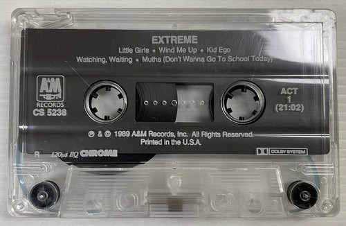 Extreme Music Chrome Cassette Tape CS 5238 A&M Records 1984 Original - Picture 23 of 24