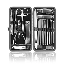 Travel Essentials Manicure Set Includes Nail Clippers Nail File & Pedicure Tools