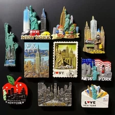 NEW YORK City Tourism Travel Souvenir Artwork 3D Resin Magnet Christmas Gift