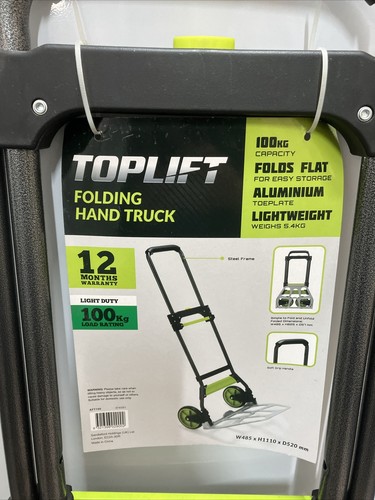 Top Lift Folding Hand Truck RRP £55 - BRAND NEW - 100KG CAPACITY - Picture 2 of 6