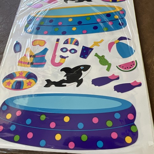 Vintage Mrs Grossman's Giant Swimming Stuff Stickers Pool Snorkel Whale 1995 - Picture 7 of 8