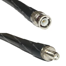 RFC400 BNC MALE to SMA FEMALE Coaxial RF Cable USA-Ship Lot