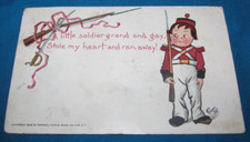 Little Soldier Stole my Heart 1903 Tuck & Sons Postcard Uhrichsville Ohio 1905