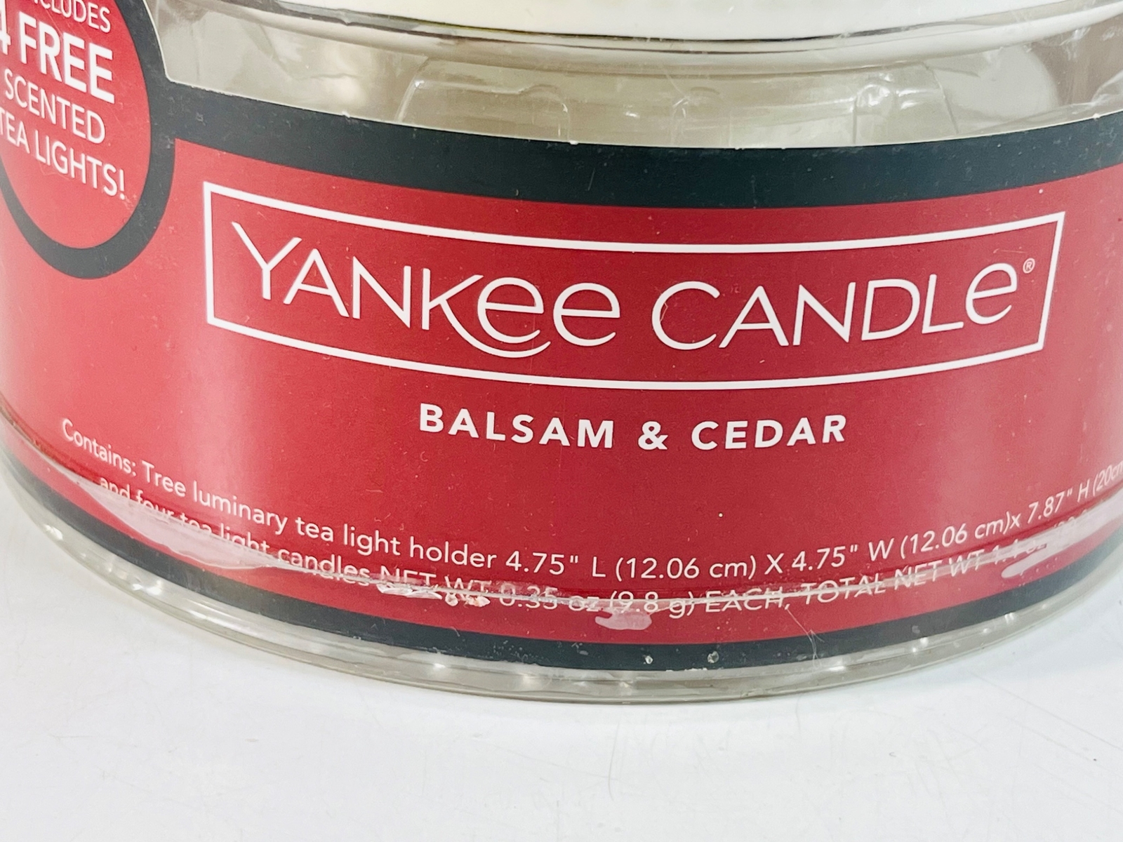 Yankee Candle White Ceramic Christmas Tree Votive Tea Light Candle Holder