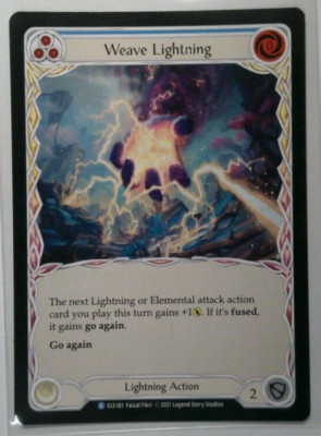 Flesh And Blood (FAB) - Weave Lightning *Blue* | eBay
