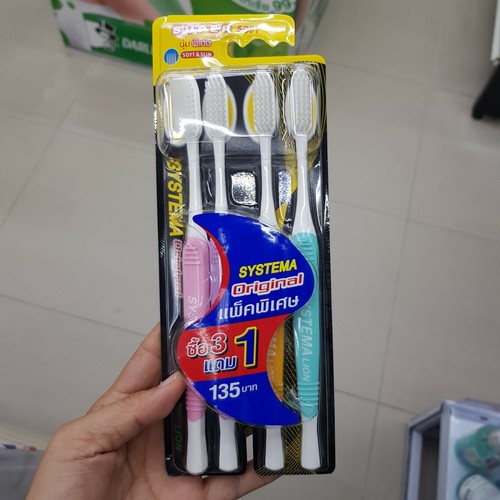 SYSTEMA Toothbrush Super Soft Slim Standard Soft Original XL Size Oral Care - Picture 4 of 21