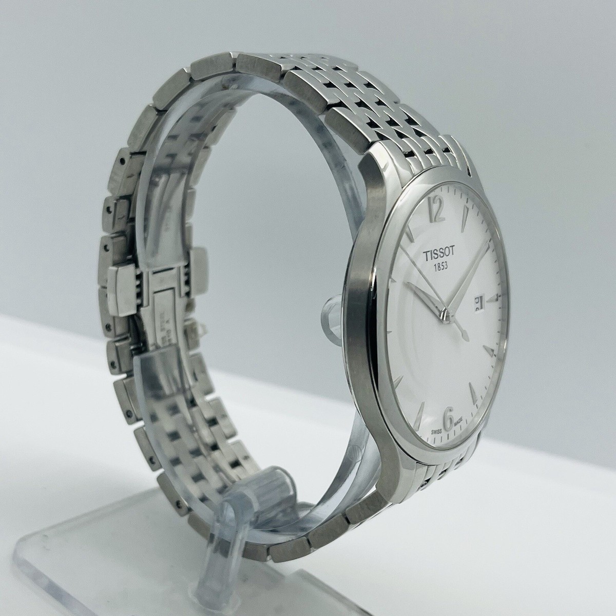 Tissot Tradition Men's Silver Steel White Dial Sapphire 42mm