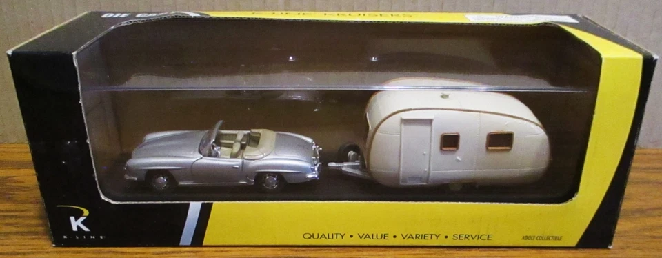 Игрушечный родстер K-Line Kruisers Mercedes Benz 190SL конвектор автомобиль и прицеп 1:43 - Изображение 2 из 4