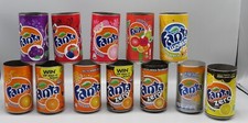 12 different FANTA cans top open, Belgium, Netherlands from early 2010 s