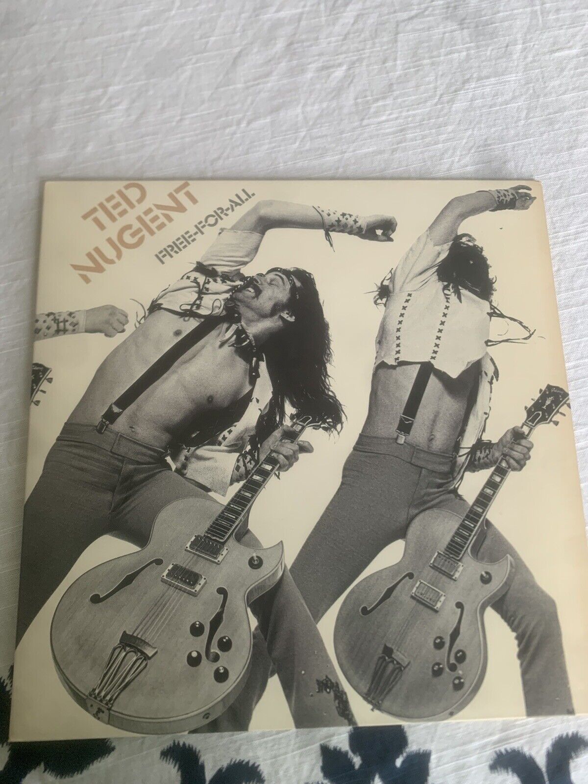 TED NUGENT - Free-For-All (Epic) - 12" Vinyl Record LP - VG+