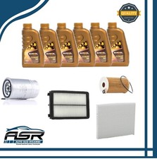 KIT 4 FILTRI TAGLIANDO HYUNDAI IX35 TUSCON KIA SPORTAGE 1.7 CRDI + 6LT OLIO