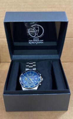 FIFAワールドカップ2002 SEIKO 2002 FIFA World Cup BLUE DIAL VS57-0AA0 41mm STAINLESS STEEL