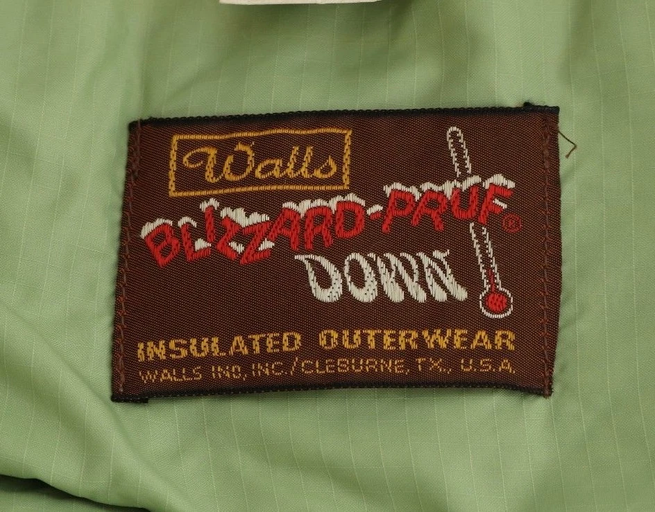 Vtg BNSF Railroad Walls Down Insulated USA Green Quilted Puffer coat Vest Mens M - Image 2 of 4