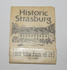 Vintage Pennsylvania PA Matchbook Cover “Historic Strasburg” Inn Dining Rooms — photo 1