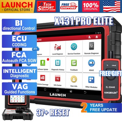 2025 LAUNCH X431 PRO ELITE PRO5 Car OBD2 Scanner Bi-directional Diagnostic Tool