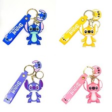 Stitch Keychain With Strap Different Colors Variety Lilo and Stitch 2025