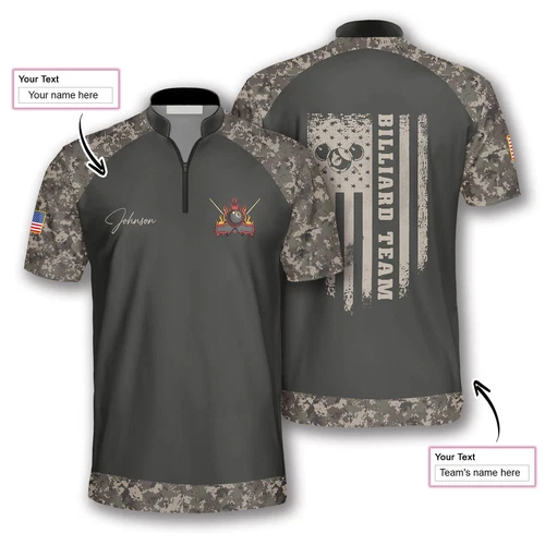 Billiard Player Gifts Custom Billiard Jerseys for Men, Uniform for Team Billiard
