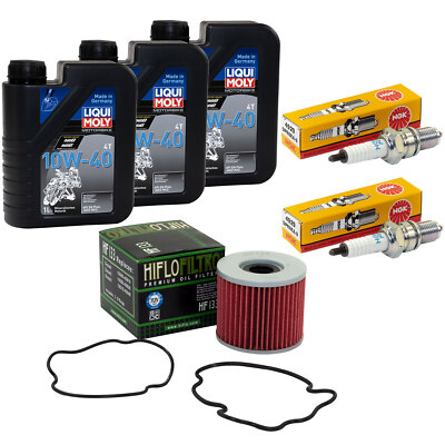 Inspektion 3L Set für Suzuki GS 500 E GS500 U F 1989-2008 Öl Ölfilter Zündkerzen