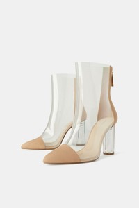 zara vinyl boots