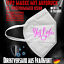 Indexbild 7 - FFP2 Maske Atemschutzmaske Mundschutz Nasenmaske Yes, I do Hochzeit 4 Farben