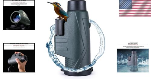 High-Powered 10x42 Monocular with Sturdy Tripod - Perfect for Outdoor Adventures - Picture 2 of 9