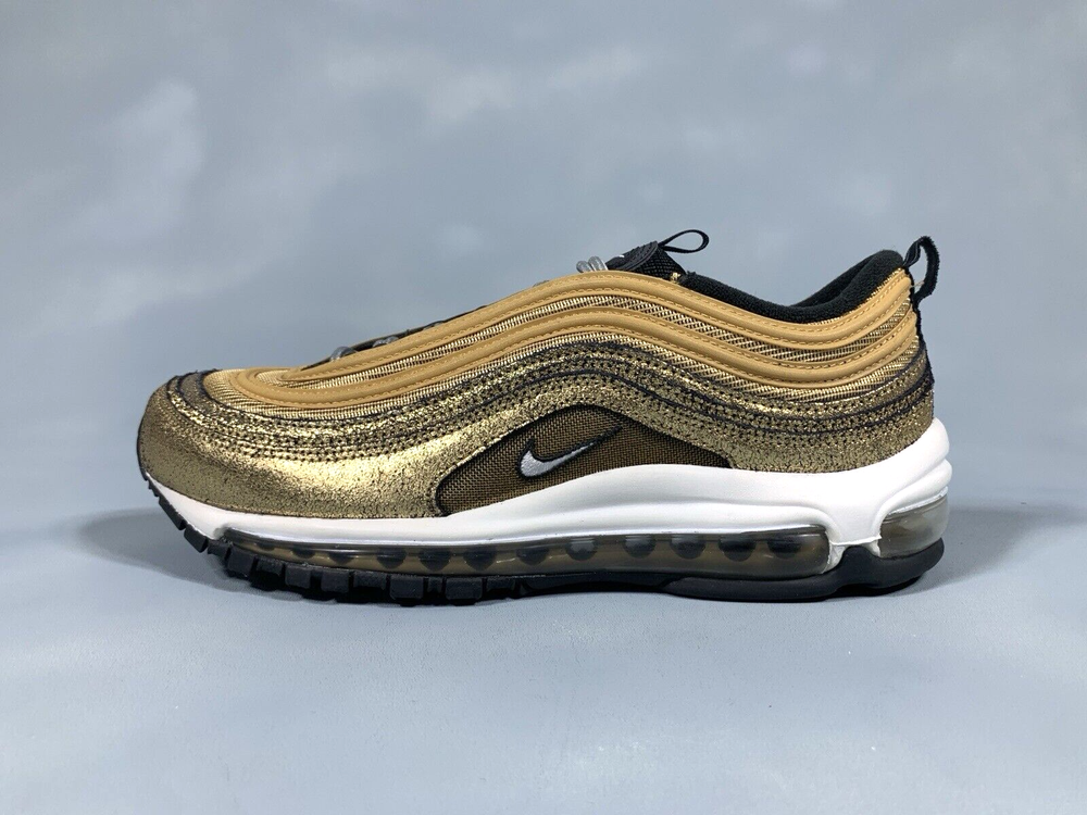 Nike Air Max 97 Metallic Gold Black Women 10.5 Men 9 DO5881-700