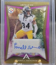 2022 Chronicles Ascension Terrell Edmunds Purple Auto #ed 5/25 Steelers