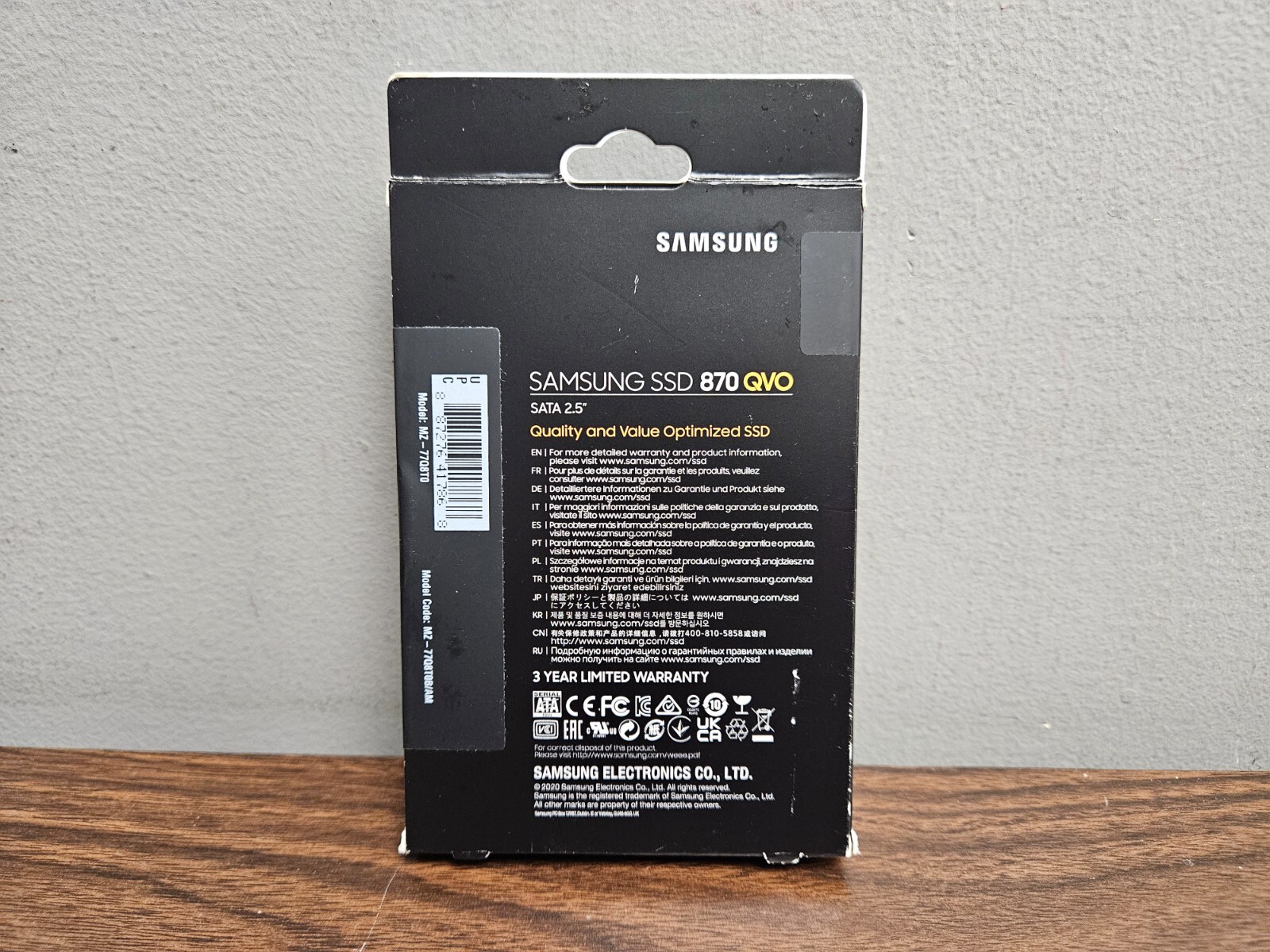 Samsung 870 QVO 8TB 2.5" SATA III Internal SSD (MZ77Q8T0B/AM) for sale