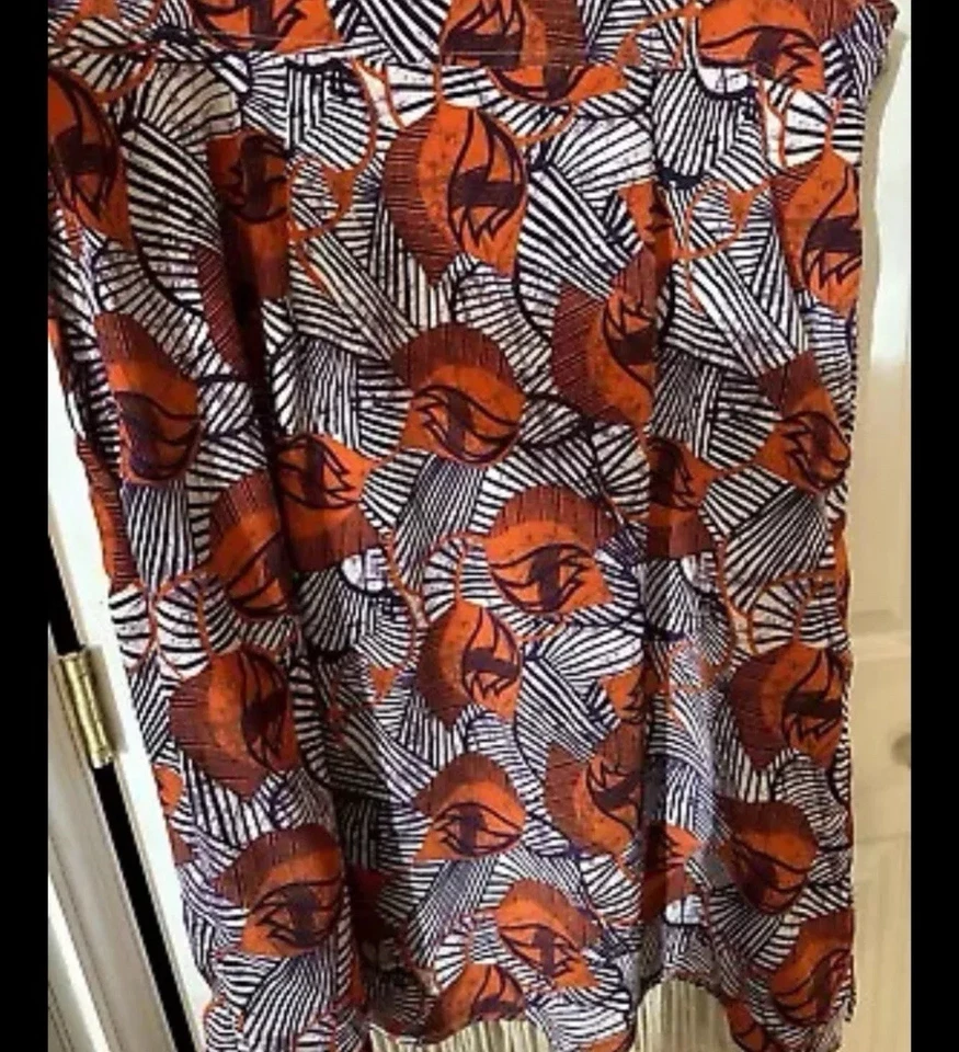 Falda Larga eShakti Boho Floral Algodón 20W 2X Cottage Midi Dupioni Maxi Bolsillos Foto 3 de 4