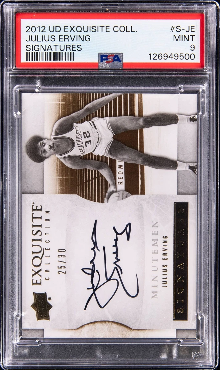 Upper Deck Julius Erving Basketball Autographed Sports Trading