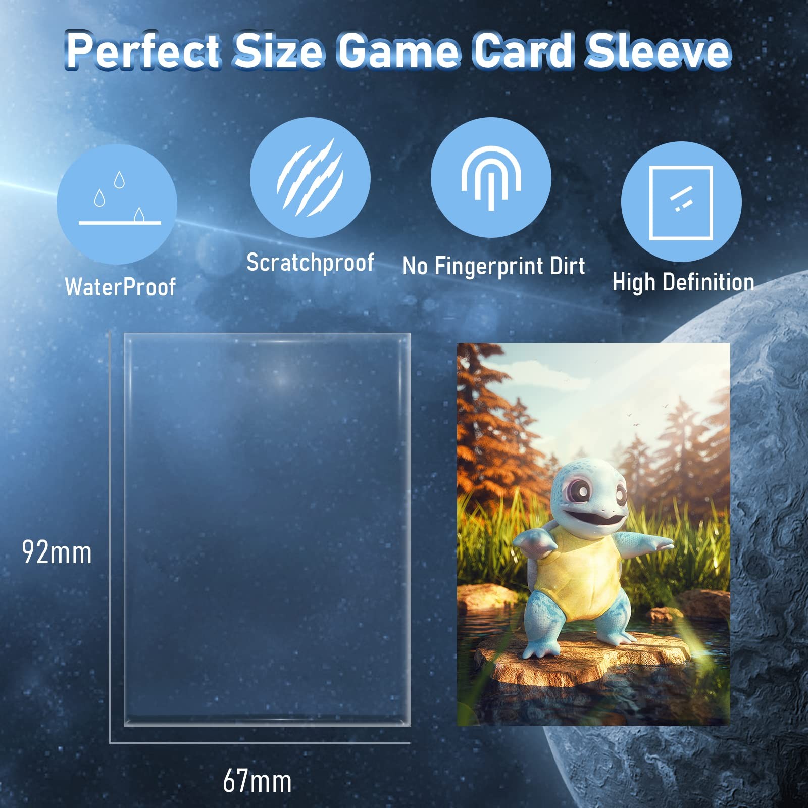 Bustine Carte Protettive Pokemon 100 Card Sleeves per Giochi di Carte foto 2