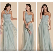 Birdy Grey Christina Convertible Dress Bridesmaid Sage XS NWT Tulle