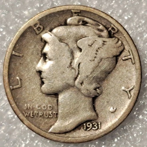 1931-S Mercury Dime 90% Silver Good Collectible Grade Coin