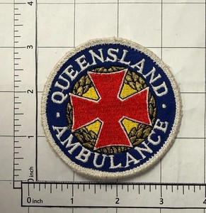 Queensland  Australia Ambulance Patch EMT Paramedic Fire Ambulance Rescue