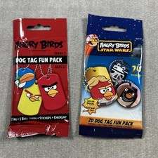 2 New Angry Birds Star Wars Dog Tag Fun Packs Sealed