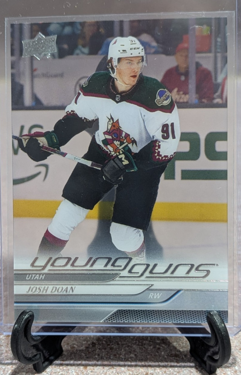 2024-25 JOSH DOAN Upper Deck Series 1 Young Guns Clear Cut #233