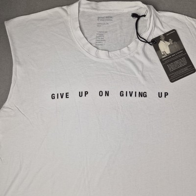 Good hYOUman Give Up On Giving Up Tank Top One Size